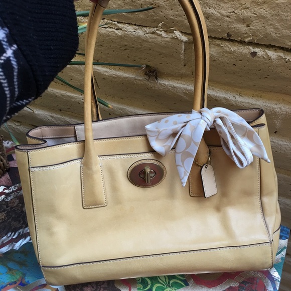 Coach Handbags - 💕Sale Today💕 Coach Madeline Leather Handbag Tan
